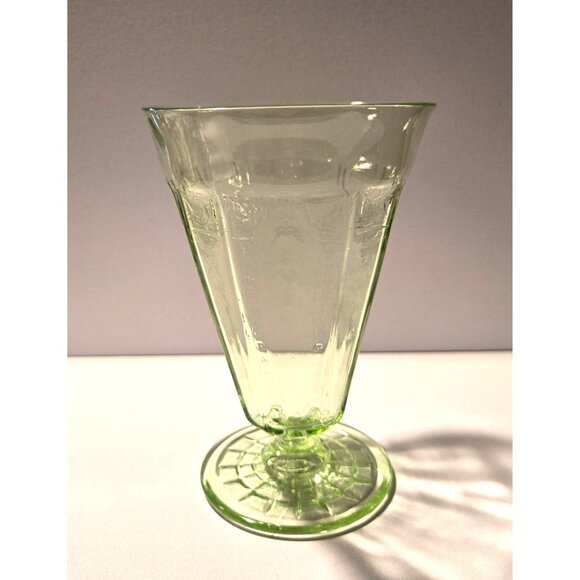 1930s Anchor Hocking Uranium Princess Tumbler 10 oz. Excellent - Picture 6 of 6